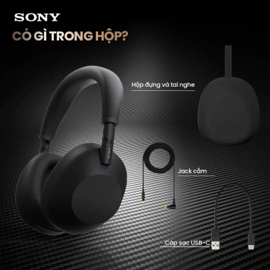 Tai nghe không dây Sony WH-1.000XM6, chống ồn, âm thanh Hi‑Res, bảo hành 12 tháng 2