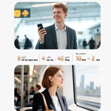 Tai nghe SoundPEATS Clip 1 - Siêu nhẹ 6g, âm thanh Hi-Res, Bluetooth 5.4, pin 30h