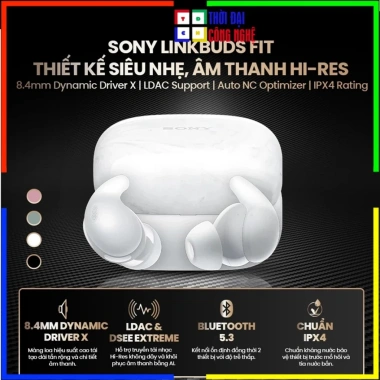 Tai nghe True Wireless Sony LinkBuds Fit WF-LS910N Chống ồn thông minh, Siêu nhẹ, Âm thanh sống động, Giá ưu đãi 3.5 triệu