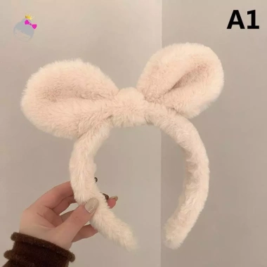 Tai thỏ băng đô quấn tóc màu trơn sang trọng, phụ kiện thời trang bé gái, giảm giá 18% chỉ 45.036 VND 7