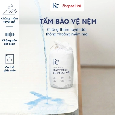 Tấm Bảo Vệ Nệm Ru9 Chống Thấm Tuyệt Đối, Thông Thoáng, Mềm Mại - Đủ Kích Thước, Giá Ưu Đãi 586.500 VND Tấm Bảo Vệ Nệm Ru9 Chống Thấm Tuyệt Đối, Thông Thoáng, Mềm Mại - Đủ Kích Thước, Giá Ưu Đãi 586.500 VND
