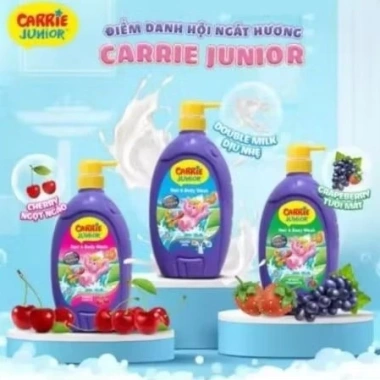 Tắm bé Carrie Junior 700g - Sữa tắm dịu nhẹ, dưỡng ẩm, kèm quà túi sữa tắm hoặc gấu voi đồ chơi - Giá ưu đãi 163.000₫ 5 Tắm bé Carrie Junior 700g - Sữa tắm dịu nhẹ, dưỡng ẩm, kèm quà túi sữa tắm hoặc gấu voi đồ chơi - Giá ưu đãi 163.000₫ 5