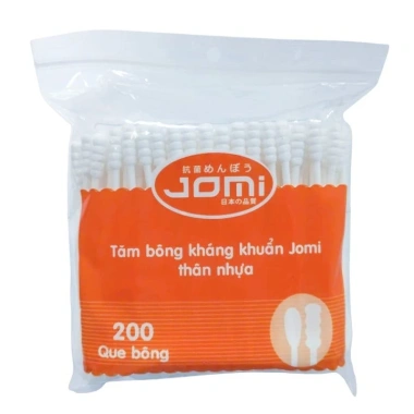 Tăm Bông Thân Giấy Jomi cho Người Lớn - An toàn, Đánh Răng Nhẹ Nhàng, Giá 13.000 (Giảm từ 15.990)