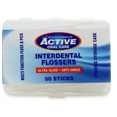 Tăm chỉ nha khoa Beauty Formulas Active Oral Care - hộp 50 cái, giảm giá 50k, làm sạch kẽ răng hiệu quả 2