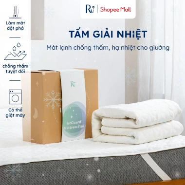Tấm Giải Nhiệt Iceguard Ru9 Chiếu Điều Hòa Mát Lạnh Chống Thấm Hạ Nhiệt Giường