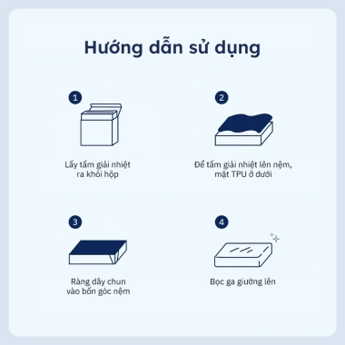 Tấm Giải Nhiệt Iceguard Ru9 Chiếu Điều Hòa Mát Lạnh Chống Thấm Hạ Nhiệt Giường 8