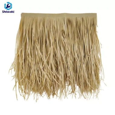Tấm lợp Thatch nhân tạo dễ lắp đặt, bảng điều khiển mái rơm tổng hợp cho khu nghỉ mát 10