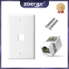 Tấm tường keystone Ethernet ZoeRax Cat6 RJ45, giắc cắm chìa khóa mô-đun, giá 49.500 VND