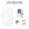 Tấm tường keystone Ethernet ZoeRax Cat6 RJ45, giắc cắm chìa khóa mô-đun, giá 49.500 VND 2