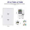 Tấm tường keystone Ethernet ZoeRax Cat6 RJ45, giắc cắm chìa khóa mô-đun, giá 49.500 VND 4