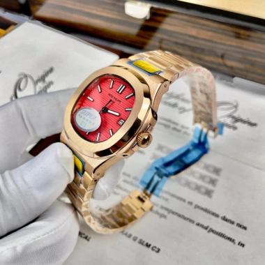 Tặng Hộp Đẹp Đồng Hồ Nam Patek Philipp PA51 40mm Viền Trơn Máy Cơ Automatic Nhật - Giá 2.4 Triệu