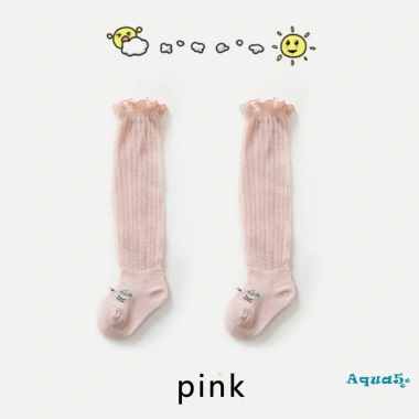 Tất Aqua-Baby lưới mùa hè mỏng thêu chống muỗi, quá đầu gối cho bé trai và bé gái 5