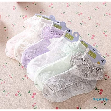 Tất Cổ Nhún Bèo Xinh Xắn Cho Bé Gái - Vải mềm thoáng, Giá chỉ 42.336₫ Giảm đặc biệt 2