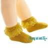 Tất cotton bé gái màu trơn phối ren thoáng khí, thời trang, giá ưu đãi 56,418 VND 3