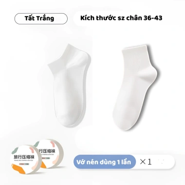 Tất Nén Du Lịch Cotton Thoáng Khí Dùng 1 Lần Tiện Lợi Giá Chỉ 5K 11