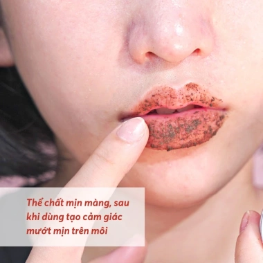 Tẩy da chết môi Lip Scrub Môi Hồng giảm thâm, dưỡng ẩm, mềm mại 17g - Giá 141.000đ 3 Tẩy da chết môi Lip Scrub Môi Hồng giảm thâm, dưỡng ẩm, mềm mại 17g - Giá 141.000đ 3