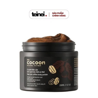 Tẩy Da Chết Toàn Thân Cocoon Cà Phê Đắk Lắk 200ml - Da Sạch Sâu, Dưỡng ẩm, Giá 125k, Giảm 22%, Đánh bay bã nhờn