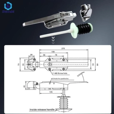 Tay nắm cửa tủ đông, tủ lạnh bằng thép không gỉ - Bản lề khóa, bộ sửa chữa, giảm 18%