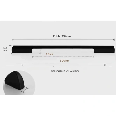 Tay Nắm Tủ Euroware 5.008 Bảo Hành 24 Tháng - Phù Hợp Tủ Bếp & Tủ Quần Áo, Giá Chỉ 25.000đ 9