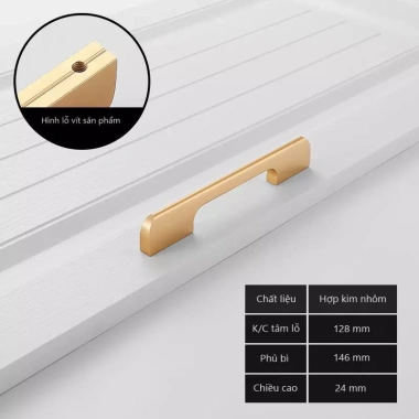 Tay Nắm Tủ Euroware 5.008 Bảo Hành 24 Tháng - Phù Hợp Tủ Bếp & Tủ Quần Áo, Giá Chỉ 25.000đ 10