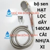 Tay sen tăng áp hạt lọc khuẩn, đầu mặt inox 304, vòi tắm mạnh có dây sen và đế cài - 44.940đ 7