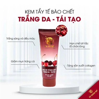 Tẩy Tế Bào Chết Cherry HT GOLD VIP 120ml – Kem tẩy da chết trái cây, mùi dịu nhẹ, an toàn, giảm giá 80.000 VND 2 Tẩy Tế Bào Chết Cherry HT GOLD VIP 120ml – Kem tẩy da chết trái cây, mùi dịu nhẹ, an toàn, giảm giá 80.000 VND 2