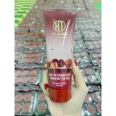 Tẩy Tế Bào Chết Cherry HT GOLD VIP 120ml – Kem tẩy da chết trái cây, mùi dịu nhẹ, an toàn, giảm giá 80.000 VND
