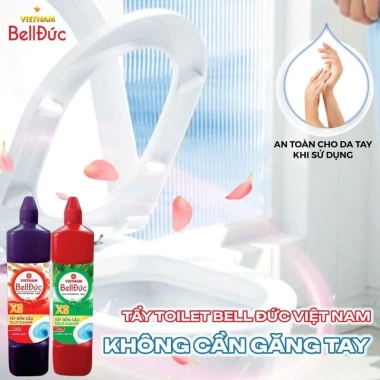 Tẩy toilet sinh học Bell Đức hương quế màu tím - an toàn, chai 1 ký, 45.000 VND 5