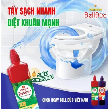 Tẩy toilet sinh học Bell Đức hương quế màu tím - an toàn, chai 1 ký, 45.000 VND 7