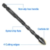 TAYO 7 mũi khoan gạch đa năng 3‑12mm hình lục giác chữ thập, đầu cacbua cho kính gốm, bê tông – chỉ 95.000đ 8