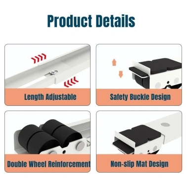 TAYO Giá đỡ tủ lạnh & máy giặt 2pcs - Trượt di chuyển đồ nặng, chân đế có con lăn di động, giảm giá 99k 2