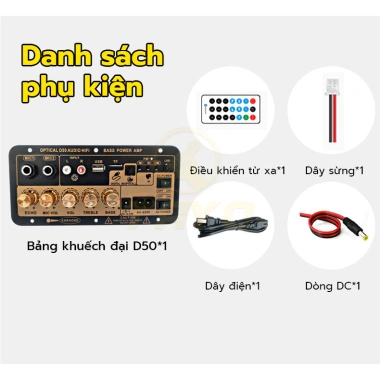 TAYO Karaoke gia đình loa siêu trầm âm thanh xe hơi Bluetooth, bảng khuếch đại công suất kỹ thuật số - 230.000 VND