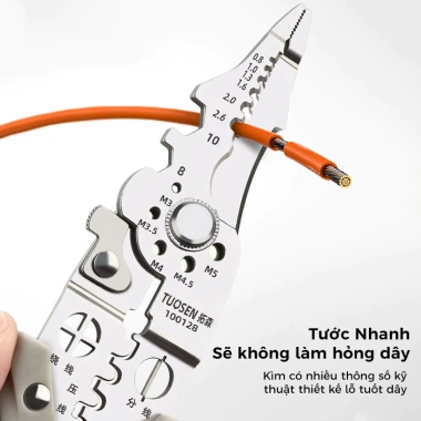 TAYO Kìm Tuốt Dây Điện Đa Năng Thế Hệ Mới - 12 Tính Năng, Cắt Dây Phần Cứng Chuyên Nghiệp, Giá 60.000 VND 6 TAYO Kìm Tuốt Dây Điện Đa Năng Thế Hệ Mới - 12 Tính Năng, Cắt Dây Phần Cứng Chuyên Nghiệp, Giá 60.000 VND 6
