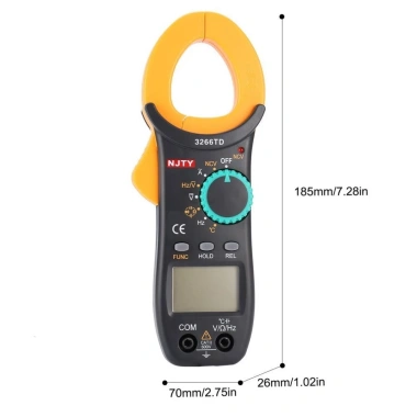TAYO NJTY 3.266TA - Đồng hồ đo điện kẹp dòng, đo tụ, tần số, nhiệt độ, 55.000 VND 2