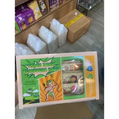 Thạch Kombucha Canxi Vgreen 500gr-1kg Xanh Sẫm Organic Natural giảm giá 150.000 VND