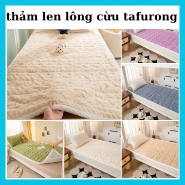 Thảm Lông Cừu Trải Giường 3 Lớp Đính Chun 4 Góc - Siêu Mềm Siêu Ấm, chỉ 145.000₫
