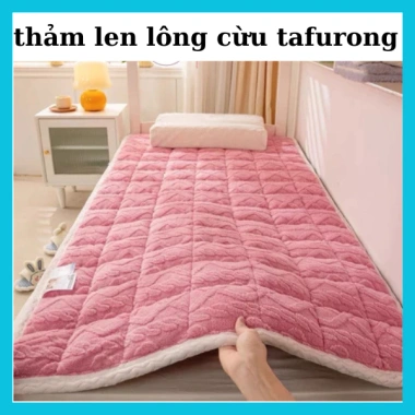 Thảm Lông Cừu Trải Giường 3 Lớp Đính Chun 4 Góc - Siêu Mềm Siêu Ấm, chỉ 145.000₫
