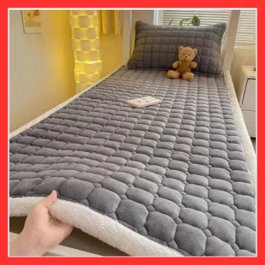 Thảm trải giường nỉ nhung cao cấp mùa đông kháng khuẩn 1 sezi 1.6-2.2m Giá chỉ 145.000 VNĐ