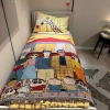 Thảm Tranh decor Vintage Shin - Cậu bé bút chì trải sàn treo tường trải sofa camping picnic 8