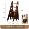 Thang gỗ chắc chắn, thang gấp đa năng, ghế đẩu, thang leo – 1.665.000 VND