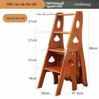 Thang gỗ chắc chắn, thang gấp đa năng, ghế đẩu, thang leo – 1.665.000 VND 8 Thang gỗ chắc chắn, thang gấp đa năng, ghế đẩu, thang leo – 1.665.000 VND 8