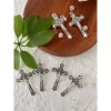 Thánh Benedict Crucifix Charm 20 chiếc - Huy chương trừ tà, vòng cổ mạ n côi