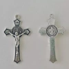 Thánh Benedict Crucifix Charm 20 chiếc - Huy chương trừ tà, vòng cổ mạ n côi 4