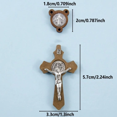 Thánh bộ chữ thập Benedikt mặt dây chuyền – Trưng bày và làm vòng cổ DIY giá ưu đãi 173.800đ 6