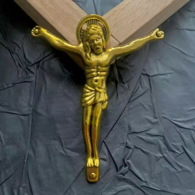 Thánh giá trang trí dây chuyền DIY - Điêu khắc chi tiết, quà tặng sưu tập, chỉ 44.000₫