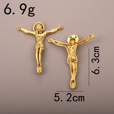 Thánh giá trang trí dây chuyền DIY - Điêu khắc chi tiết, quà tặng sưu tập, chỉ 44.000₫
