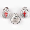 Thánh James Shell Cross Trâm 2 Cái - Huy chương Hành hương Công giáo, Thánh Pin bảo vệ Benedict cho xương đòn, 59,950₫