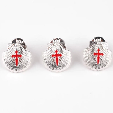 Thánh James Shell Cross Trâm 2 Cái - Huy chương Hành hương Công giáo, Thánh Pin bảo vệ Benedict cho xương đòn, 59,950₫