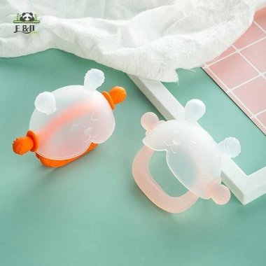Thanh mài răng silicon hình nấm an toàn cho bé 0-3 tuổi - cao cấp, không đau, dễ cầm