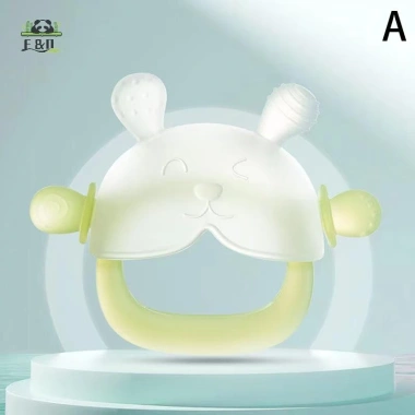 Thanh mài răng silicon hình nấm an toàn cho bé 0-3 tuổi - cao cấp, không đau, dễ cầm